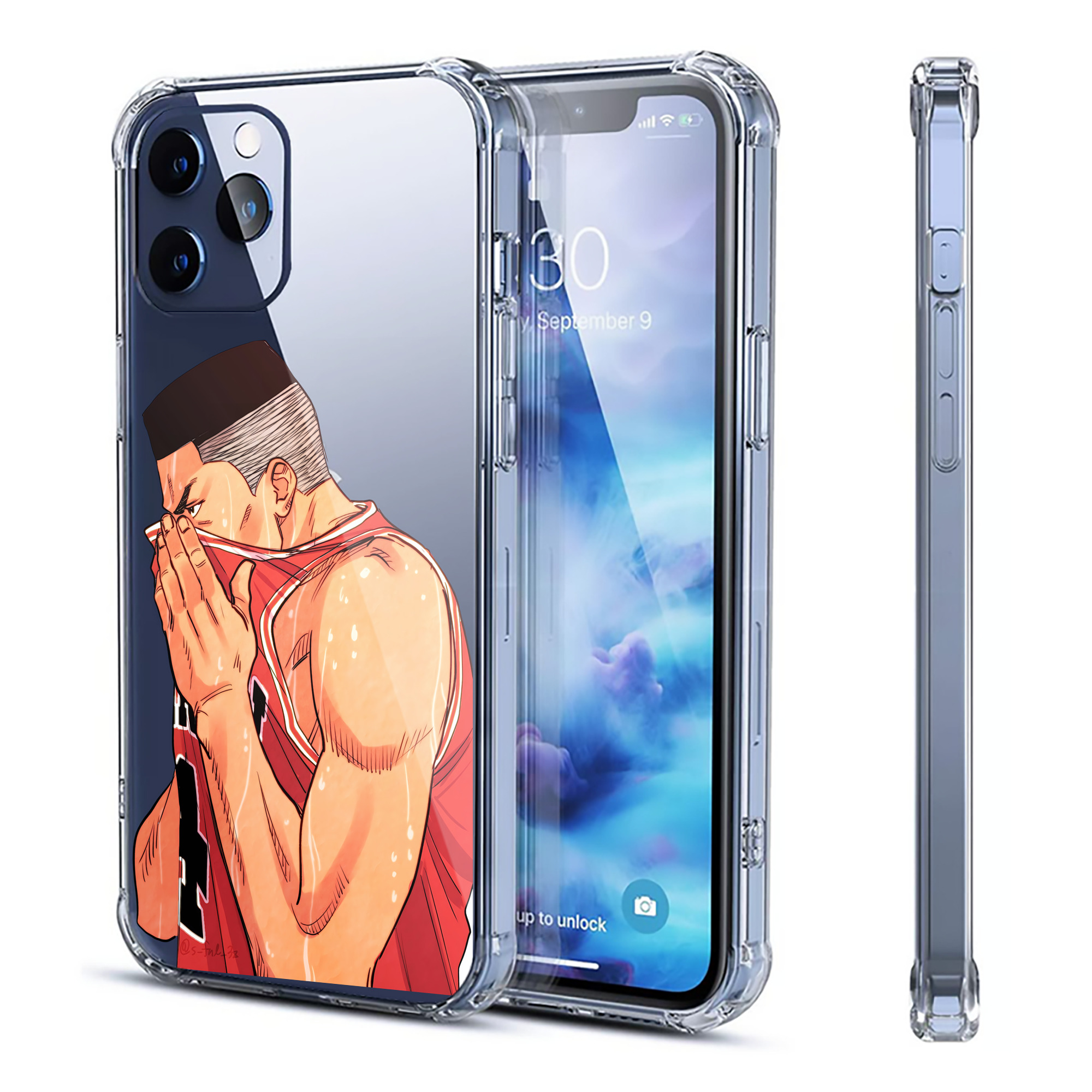 （画像用） SLAM DUNK／スラムダンク 【iPhone 12シリーズ対応】透明スマホケース（クリアソフトケース）